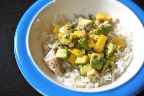 homemade mango and salsa for older babies
