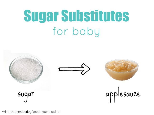 you can use applesauce instead of table sugar