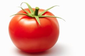 A ripe tomato